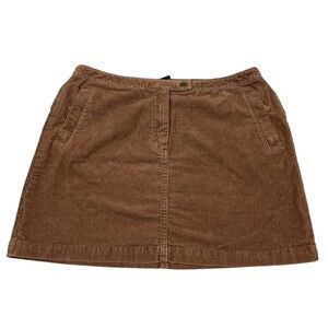 The Limited Womens Size 10 Brown Corduroy Mini Skirt